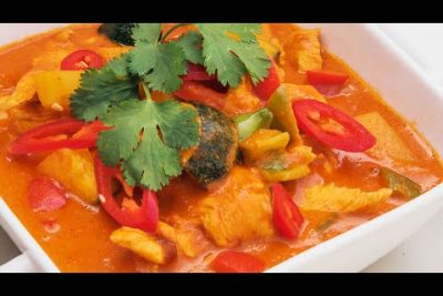Receta de Curry rojo de bacalao y calabaza: Paso a paso